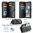 For Google Pixel 7a Leather Case CASEME C36 Zipper Multiple Card Slots Phone Cover with Straps - Black - 4