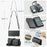 For Google Pixel 7a Leather Case CASEME C36 Zipper Multiple Card Slots Phone Cover with Straps - Black - 7