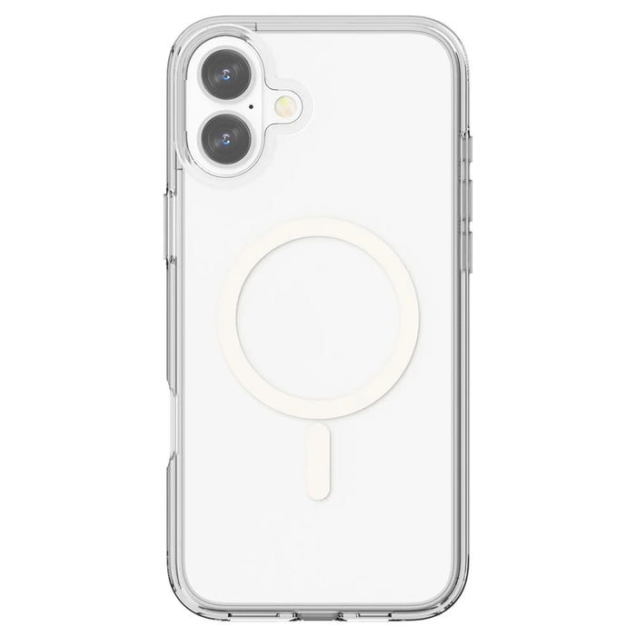 For iPhone 16 Magnetic Phone Case PC+TPU Scratch-Proof Cover Compatible with MagSafe - Transparent - 2