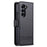 AZNS For Samsung Galaxy Z Fold6 5G Case Wallet PU Leather+PC Phone Cover - Black - 7