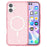 For iPhone 16 Plus Magnetic Phone Case Sparkly Glitter PC+TPU Phone Cover - Pink - 7