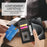 DF-010 For iPhone 14 Pro Case PU Leather Wallet Stand Phone Cover - Black - 5