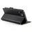 DF-010 For iPhone 13 Case Magnetic Side Clasps Anti-Fall Leather Stand Phone Cover - Black - 3
