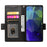 DF-010 For iPhone 13 Pro Max Case PU Leather Wallet Stand Phone Cover - Black - 2