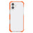 For iPhone 16 Case Four Corners Anti Drop Clear TPU + TPE + PC Phone Cover - Transparent Orange - 5
