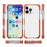 For iPhone 16 Pro Max Case Four Corners Anti Drop Clear TPU + TPE + PC Phone Cover - Transparent Red - 6