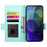 DF-010 For Samsung Galaxy A54 5G Case Magnetic Clasp Leather Stand Phone Cover - Mint Green - 2
