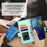 DF-010 For Samsung Galaxy A54 5G Case Magnetic Clasp Leather Stand Phone Cover - Mint Green - 5