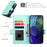 DF-010 For Samsung Galaxy A54 5G Case Magnetic Clasp Leather Stand Phone Cover - Mint Green - 6
