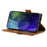 DF-010 For Samsung Galaxy S23 Case Solid Color PU Leather Wallet Stand Phone Cover - Brown - 4