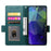 DF-010 For Samsung Galaxy A05s 4G Case Leather Wallet Protective Phone Cover - Blackish Green - 2
