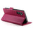 DF-010 For Samsung Galaxy A34 5G Case PU Leather Wallet Stand Phone Cover - Wine Red - 3