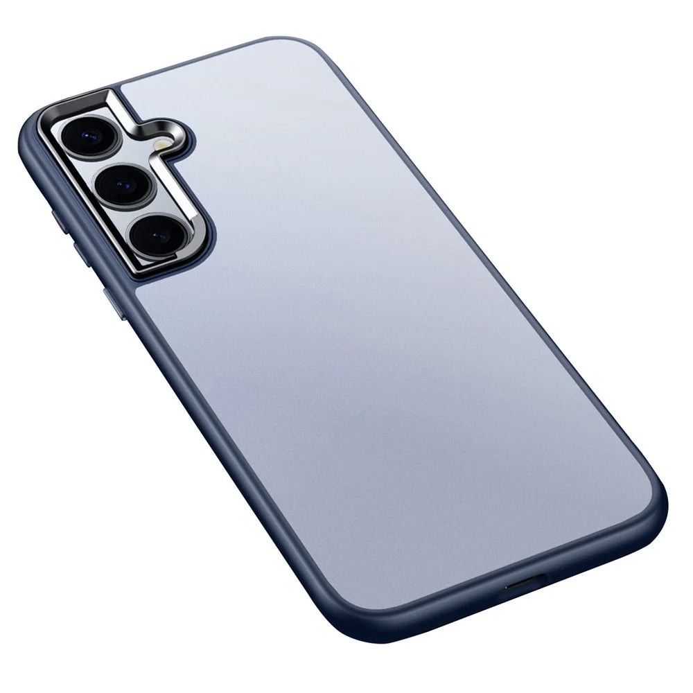 SULADA For Samsung Galaxy S24 Case PC+TPU Shockproof Matte Phone Protector Cover - Blue - 1