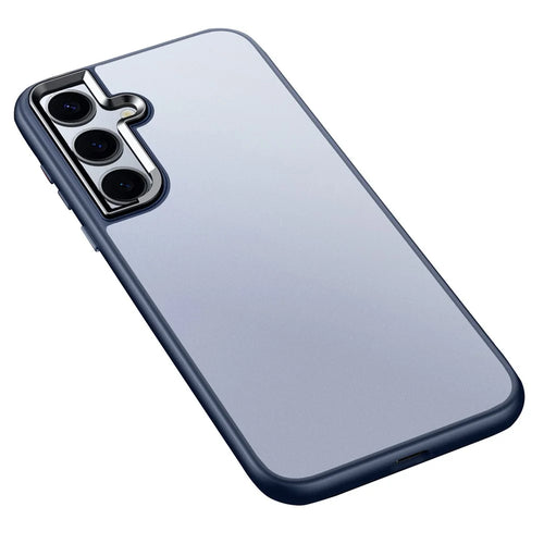 SULADA For Samsung Galaxy S24 Case PC+TPU Shockproof Matte Phone Protector Cover - Blue - 1