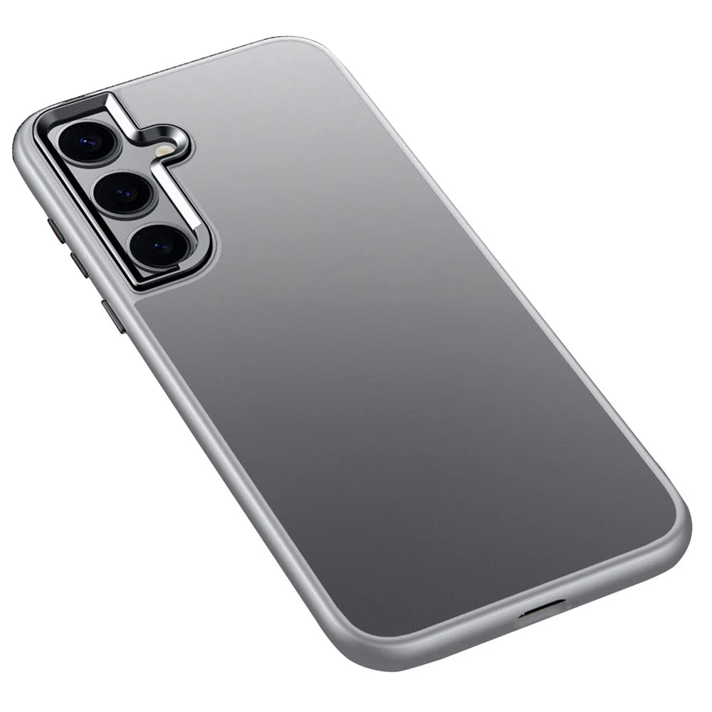 SULADA For Samsung Galaxy S24+ Case PC+TPU Shockproof Matte Phone Protector Cover - Grey - 1
