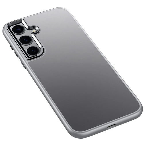 SULADA For Samsung Galaxy S24+ Case PC+TPU Shockproof Matte Phone Protector Cover - Grey - 1