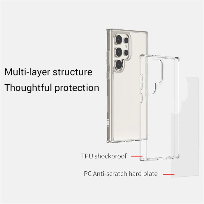 KZDOO Guardian Series For Samsung Galaxy S24 Ultra Case PC Back TPU Frame Clear Phone Cover - 5