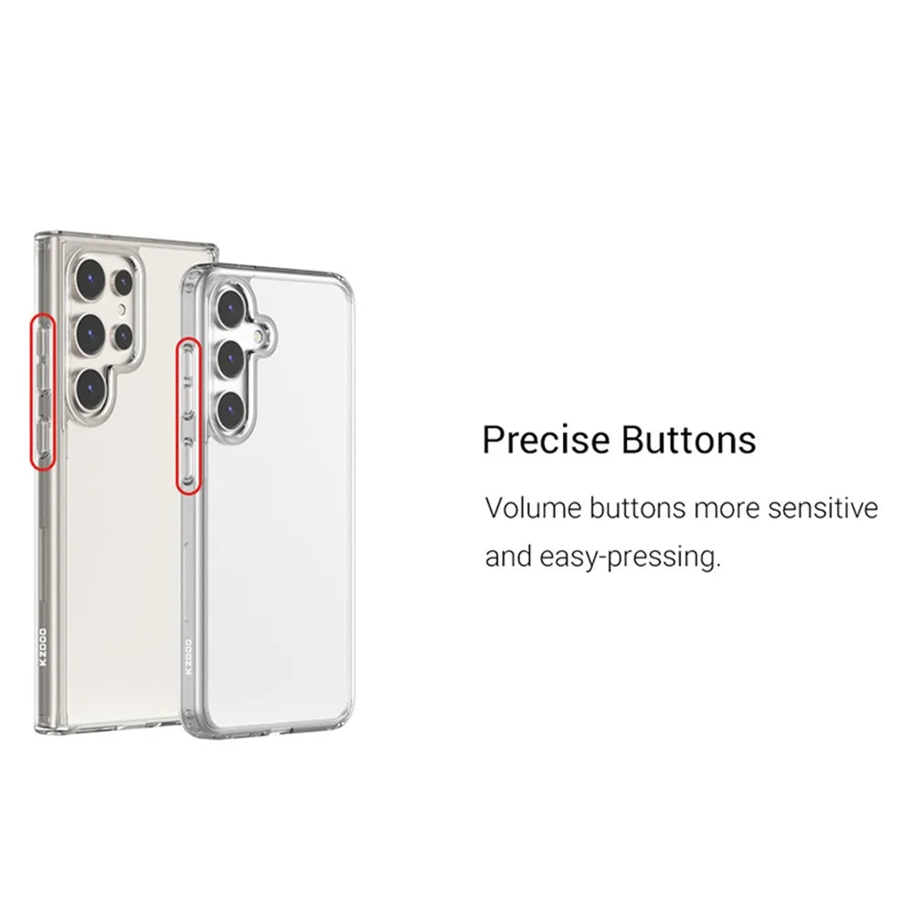 KZDOO Guardian Series For Samsung Galaxy S24 Ultra Case PC Back TPU Frame Clear Phone Cover - 6