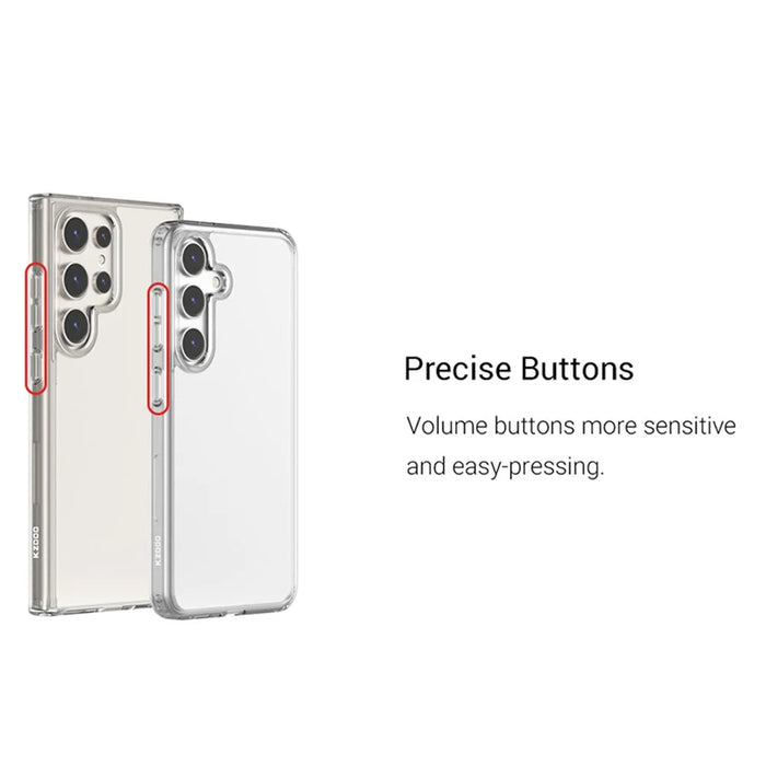 KZDOO Guardian Series For Samsung Galaxy S24 Ultra Case PC Back TPU Frame Clear Phone Cover - 6