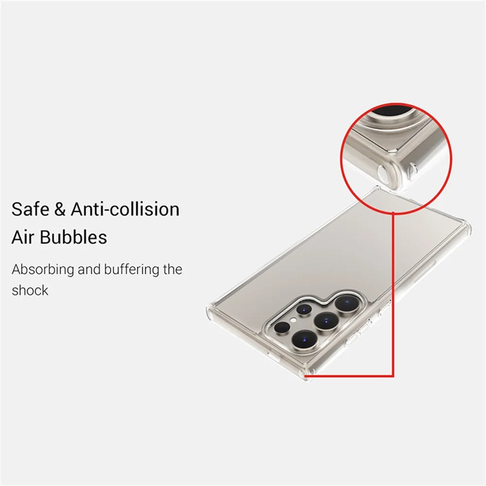 KZDOO Guardian Series For Samsung Galaxy S24 Ultra Case PC Back TPU Frame Clear Phone Cover - 7