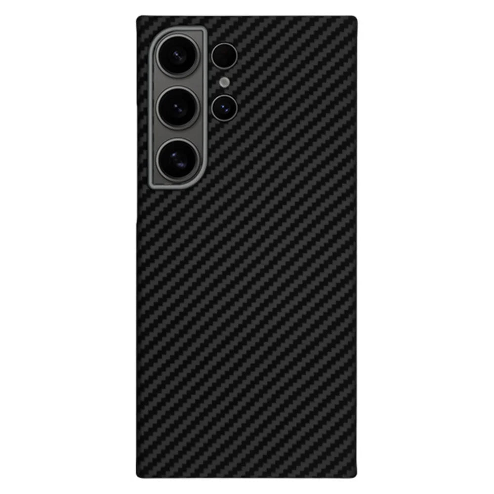 KZDOO For Samsung Galaxy S24 Ultra Aramid Fiber Case Ultra-Thin Support Wireless Charging - Black - 1