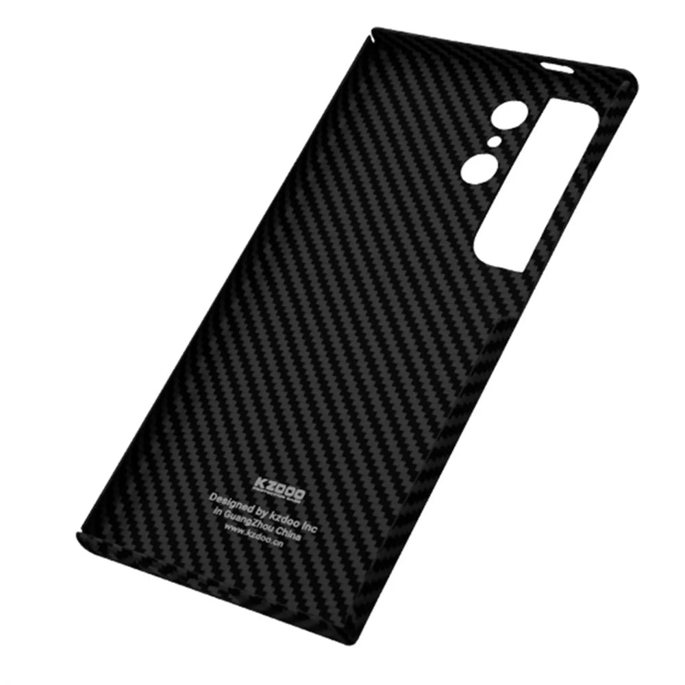 KZDOO For Samsung Galaxy S24 Ultra Case Aramid Fiber Shockproof Slim Phone Shell, Titanium Grey - 2