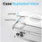 NORTHJO For iPhone 13 Pro PC+TPU Clear Phone Case with Tempered Glass Film + Lens Protector, Compatible with MagSafe - 3