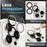 NORTHJO For iPhone 15 Pro Max Clear Phone Case with Tempered Glass Screen Film + Lens Protector, Compatible with MagSafe - 6