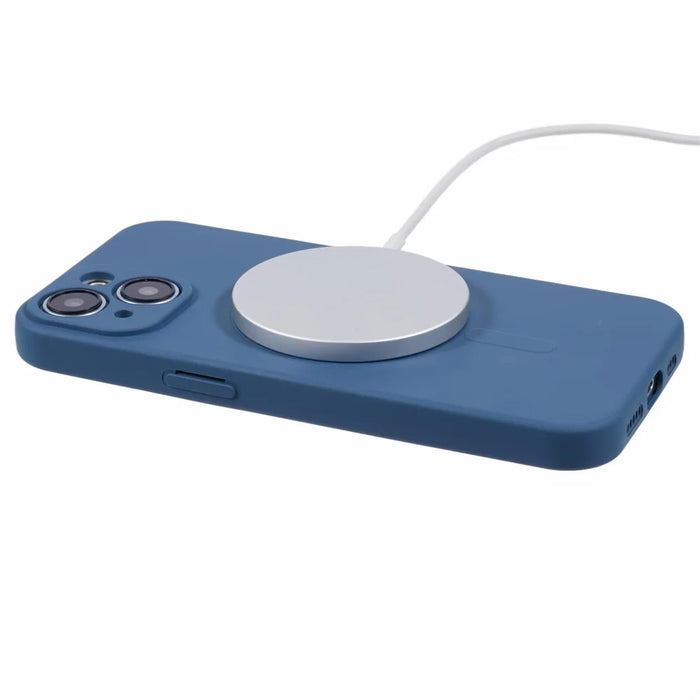 For iPhone 14 Case Compatible with MagSafe Shockproof Soft TPU Phone Cases - Sapphire - 4