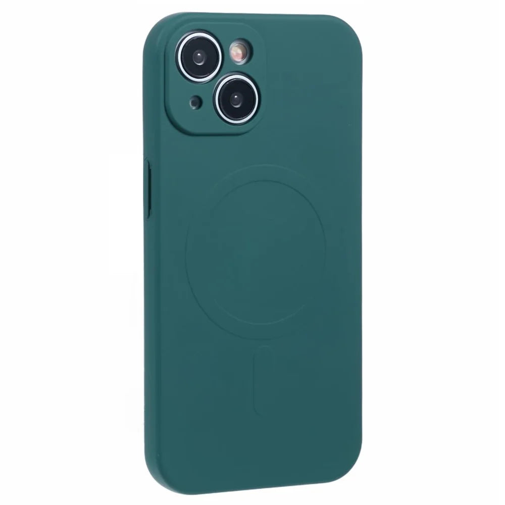 For iPhone 13 mini Case Shockproof TPU Phone Cover Compatible with MagSafe - Green - 3