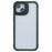 For iPhone 13 Case Lens Frame Kickstand PC + TPU Non-Slip Edge  Phone Cover - Green - 1