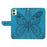 For Samsung Galaxy A05 4G Case Butterfly Leather Wallet Phone Cover with Hand Strap - Blue - 5