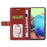 For iPhone 16 Pro Max Case with Wrist Strap Y Shaped Lines Imprint Leather Phone Cover - Brown - 2