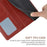 For iPhone 16 Pro Max Case with Wrist Strap Y Shaped Lines Imprint Leather Phone Cover - Brown - 6