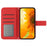 HT04 For iPhone 16 Pro Max Case Sunflower Leather Handbag Flip Phone Cover - Red - 2