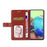 For iPhone 16 Plus Case with Wrist Strap Y Shaped Lines Imprint Leather Phone Cover - Brown - 2