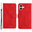 HT05 For iPhone 16 Plus Stand Case Anti-Drop Card Slots Leather Phone Cover - Red - 1