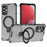 For Samsung Galaxy A13 4G / 5G Case Magnetic Ring Kickstand PC+TPU Phone Cover - Grey - 1