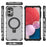 For Samsung Galaxy A13 4G / 5G Case Magnetic Ring Kickstand PC+TPU Phone Cover - Grey - 5