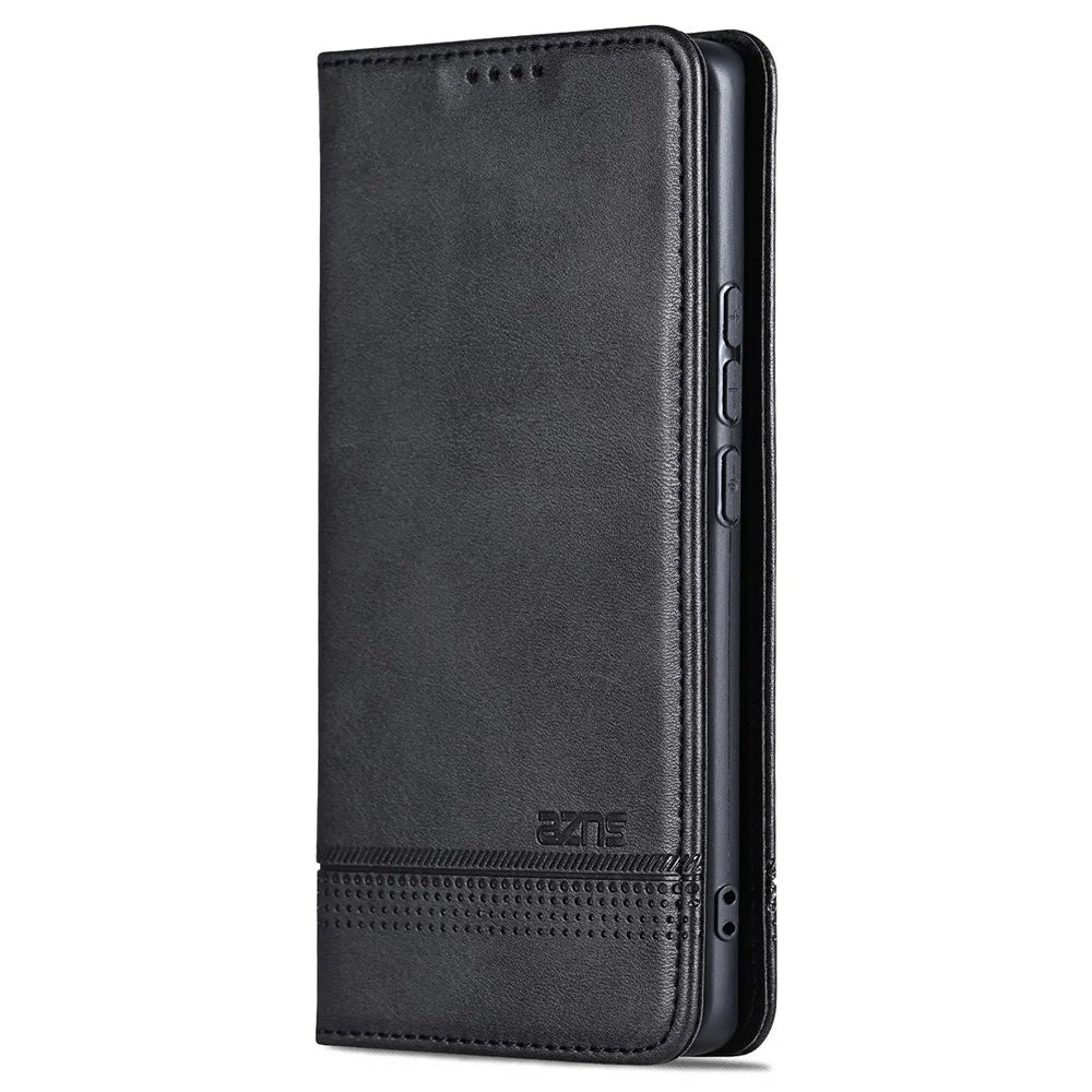 AZNS For vivo S19 5G / S19 Pro 5G Case Wallet Leather Phone Cover Mobile Accessories   - Black - 6