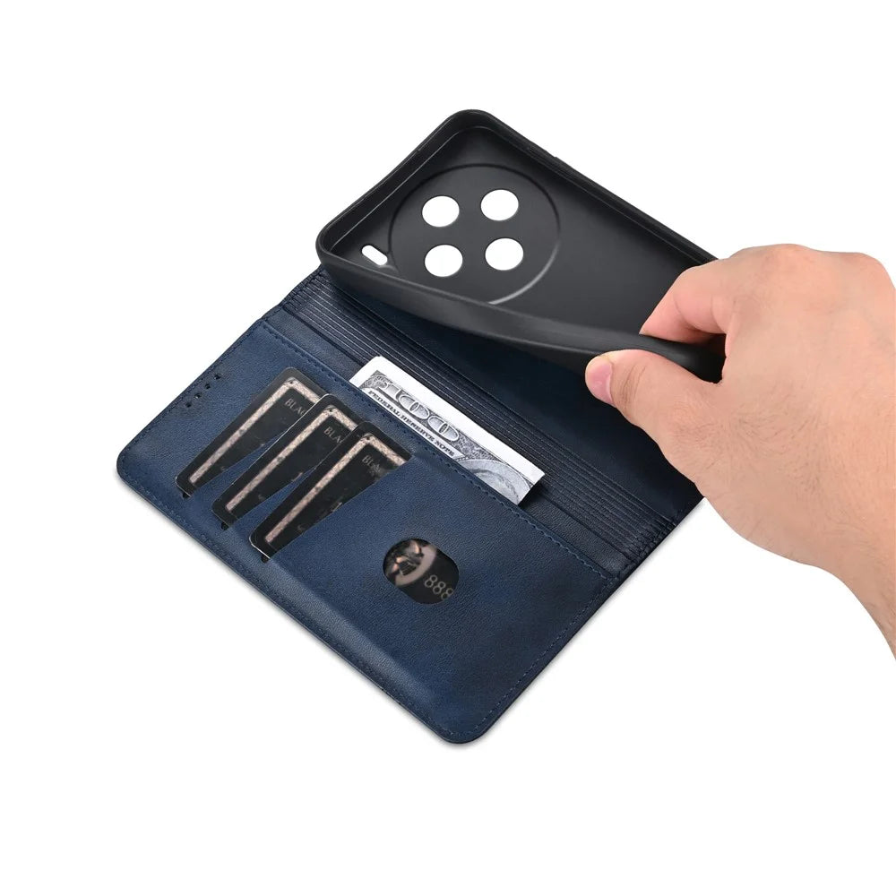 AZNS For vivo X100s 5G Case Magnetic Auto Closing PU Leather Phone Wallet Cover - Blue - 5