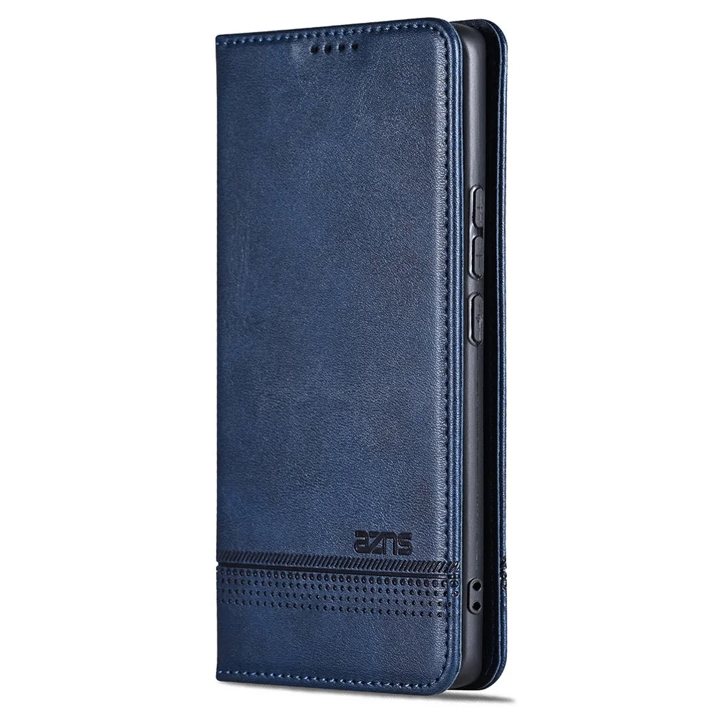 AZNS For vivo X100s 5G Case Magnetic Auto Closing PU Leather Phone Wallet Cover - Blue - 6
