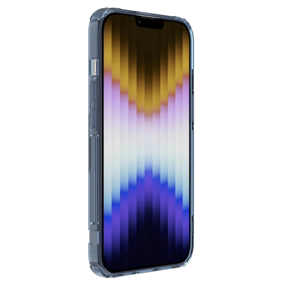 NILLKIN Nature Pro Series for iPhone 14 Plus Anti-drop Phone Case Mobile Phone Protective Back Cover Support Magnetic Wireless Charging - Blue - 5