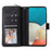 For Samsung Galaxy A53 5G Case Card Slots Zipper Wallet Leather Phone Cover - Black - 2