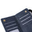 For iPhone 16 Plus Shockproof Case Rivet Decor PU Leather Zipper Wallet Phone Cover - Blue - 6
