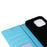 For iPhone 16 Pro Max Case Lacquered Marble Pattern Card Slots Wallet Leather Phone Cover - Blue - 6