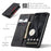 CASEME 013 Series For Google Pixel 8 Pro Case PU Leather Wallet Folio Flip Phone Cover - Black - 6