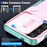 For Samsung Galaxy S25 / S24 Case Slide Lens Cover TPU+PC Phone Shell - Pink / Grey Green - 7