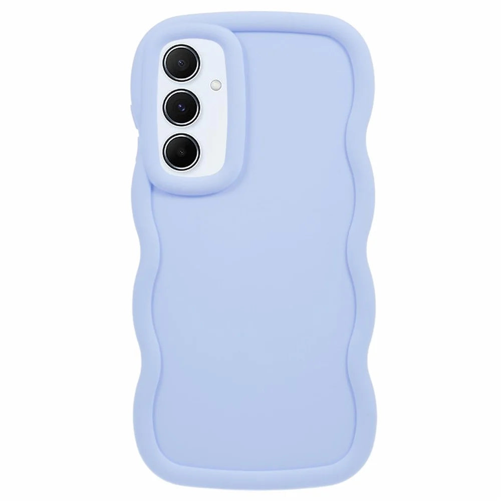 XL Series For Samsung Galaxy A35 5G Case Anti-Scratch TPU Phone Cover Wave Edge Frame - Purple - 1