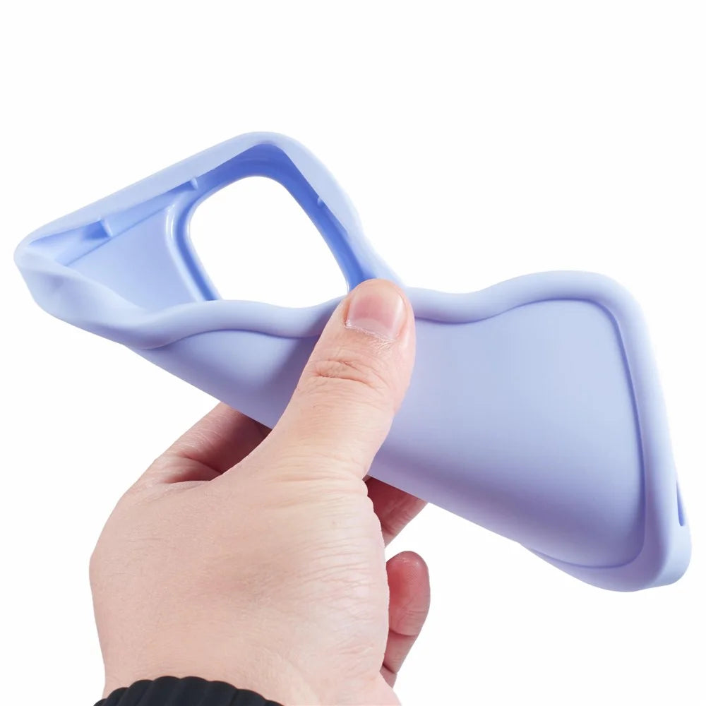 XL Series For Samsung Galaxy A23 4G / A23 5G (Global Version) Case Wavy Edge Soft TPU Phone Cover - Purple - 7